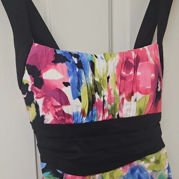 B. Smart Babydoll Floral Strappy Y2K Dress - Picture 3 of 7